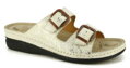 Dámske letné šľapky MEDIC-O 506-6180 GoldBeige