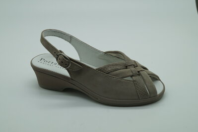 Dámske letné sandále PORTANIA 4X/383 Taupe 