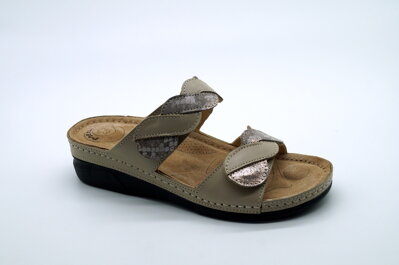 Dámske letné šľapky MEDICO 132-6180 Beige