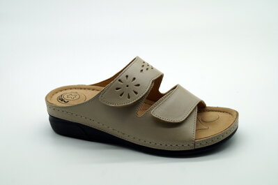 Dámske letné šľapky MEDIC-O 1410-6180 Perl.Beige