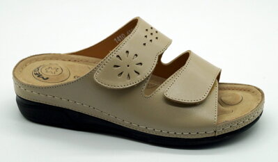 Dámske letné šľapky MEDIC-O 1410-6180 BEIGE