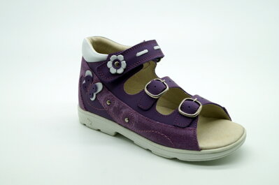 Detské supinované letné sandále SZAMOS 4138-90729 Purple