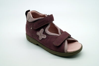 Detské supinované letné sandále SZAMOS 4026-53719 Bordo-Rosa 