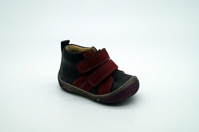 Detská vychádzková obuv SZAMOS 1325-D0771 Black-Red