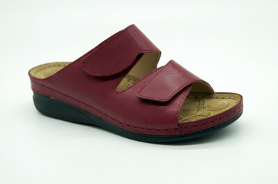 Dámske letné šľapky MEDIC-O 1410-6180 Bordo