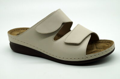 Dámske letné šľapky MEDIC-O 1410-6180 Lt.Beige