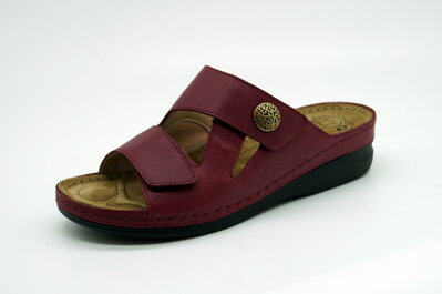 Dámske letné šľapky MEDIC-O 801-6145 Vino 