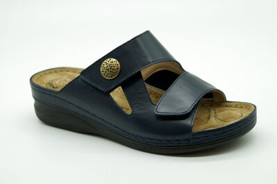 Dámske letné šľapky MEDIC-O 801-6145 Dk.Blue