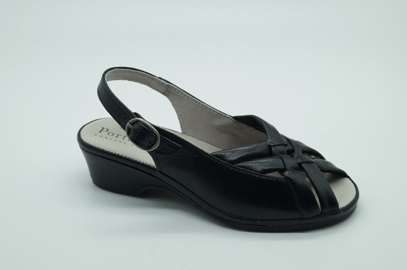 Dámske letné sandále PORTANIA 4X/383 Black