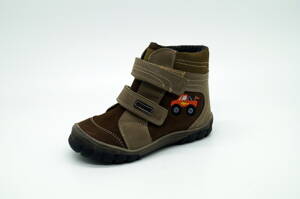 Detská vychádzková zimná obuv SZAMOS 1541-10000 Brown-Khaki
