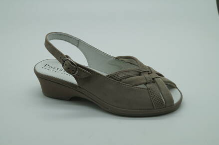 Dámske letné sandále PORTANIA 4X/383 Taupe 