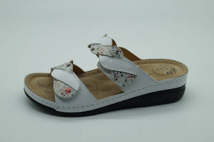 Dámske letné šľapky MEDIC-O 132-6180 Vita white