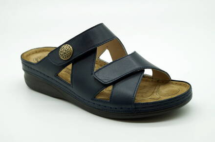 Dámske letné šľapky MEDIC-O 519-7252 Dk.Blue